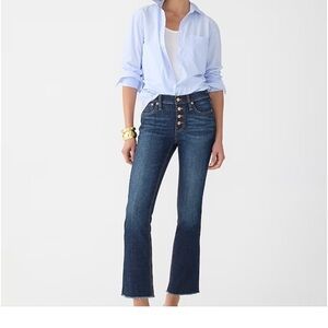 J Crew Billie Demi Bootcut Crop Jean Size 29